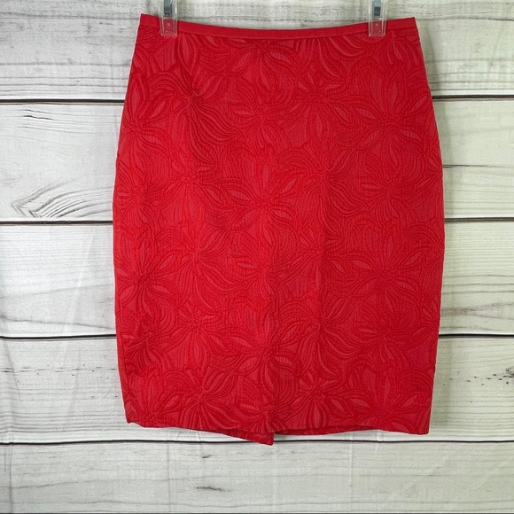 The Limited Dresses & Skirts - The Limited Red Lined Pencil Skirt 4